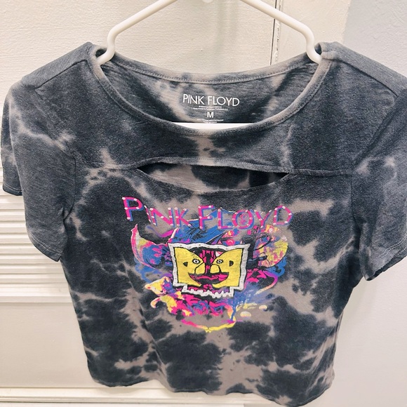 PINK Floyd 2019 Ltd., Women Black /Gray Camo Short Sleeves T-shirt Size M - Picture 4 of 5